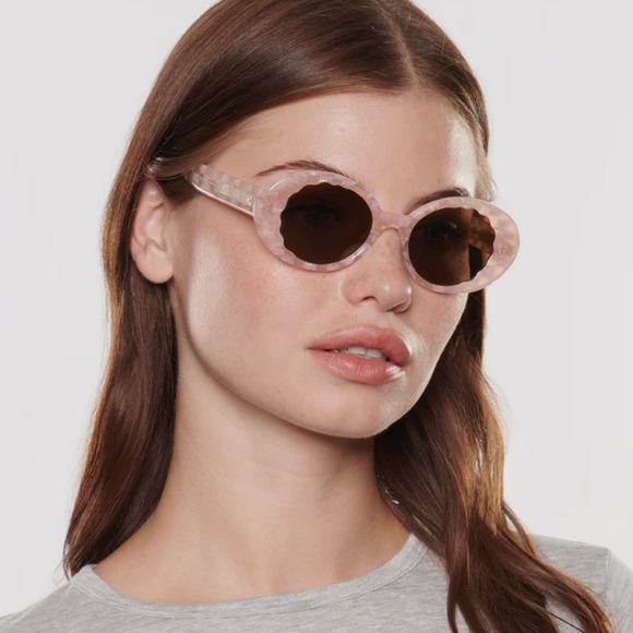 KREWE Alixe plaid Pink Sunglasses - Picture 1 of 8